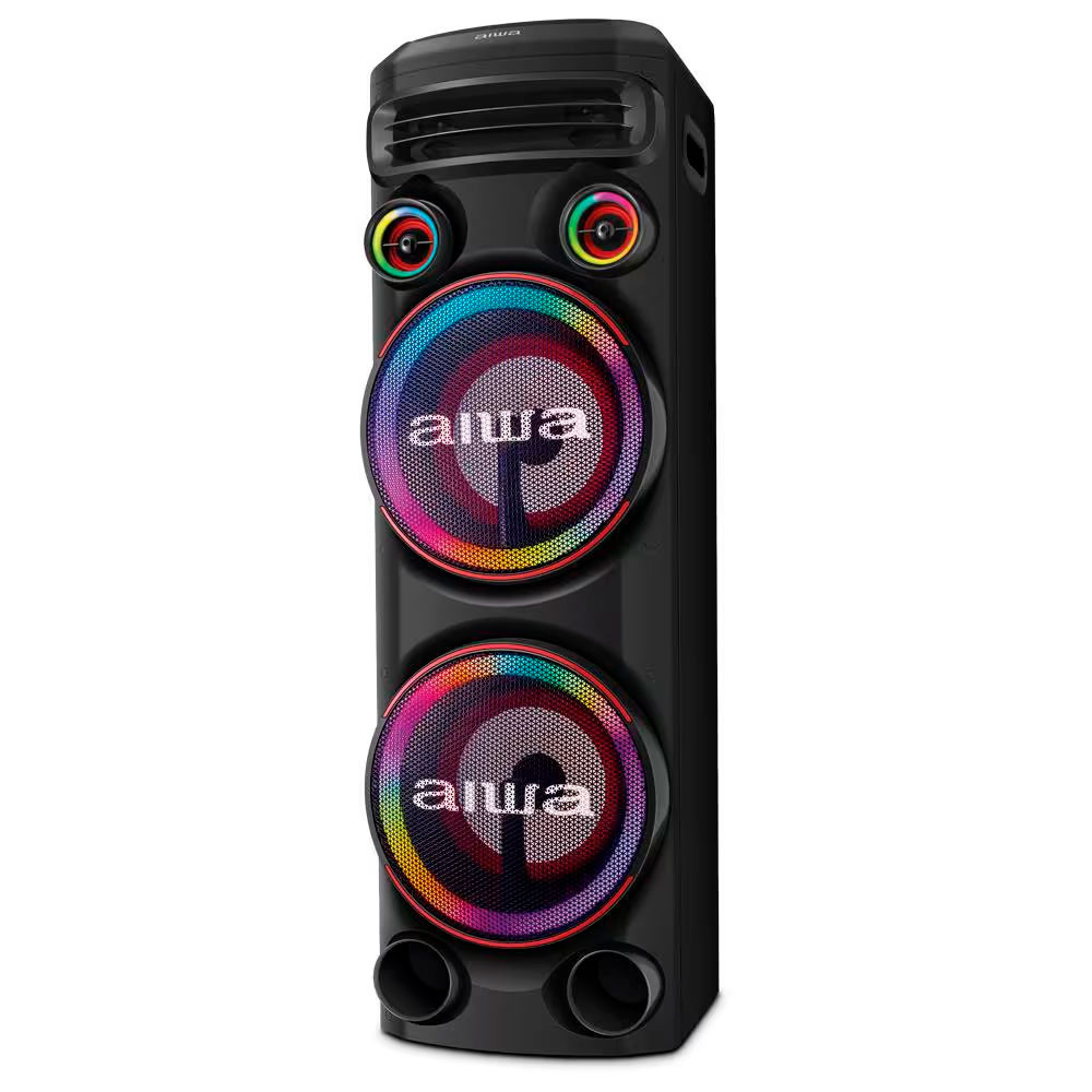 ⚡ últimas unidades | Torre de Som AIWA RGB T2W-02 2300W Woofers 10 Bluetooth
